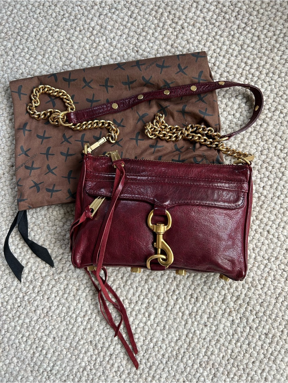 Rebecca Minkoff Hudson Moto in Ox Blood